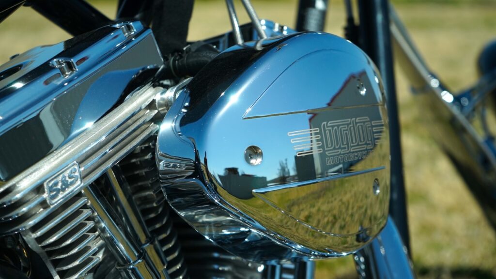 Big Dog Motorcycles chrome air filter cover