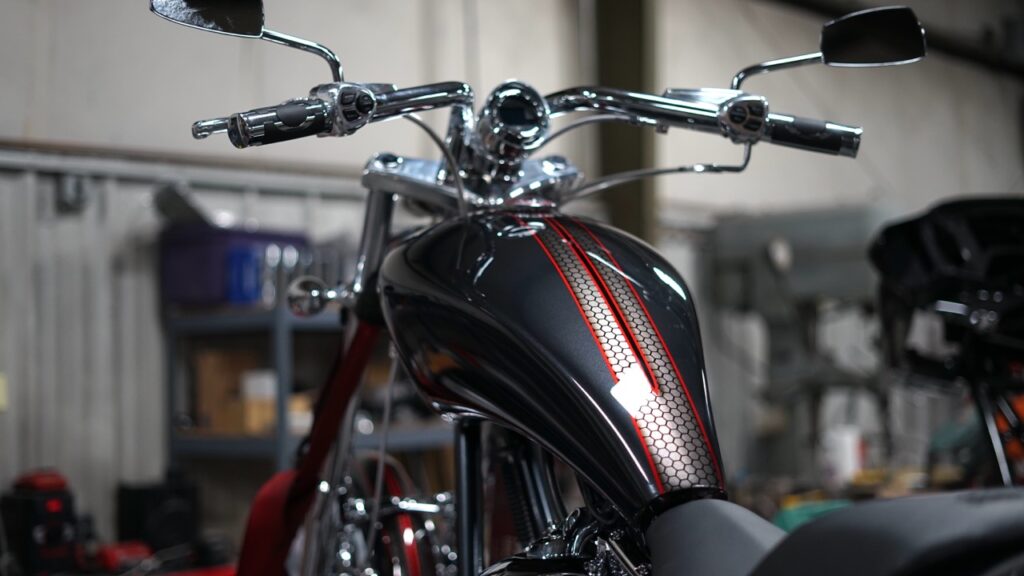 2022 Big Dog Motorcycles K9 with custom honeycomb metal flake paint