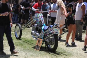 Custom Chopper at Born Free 13 Motorcycle Show