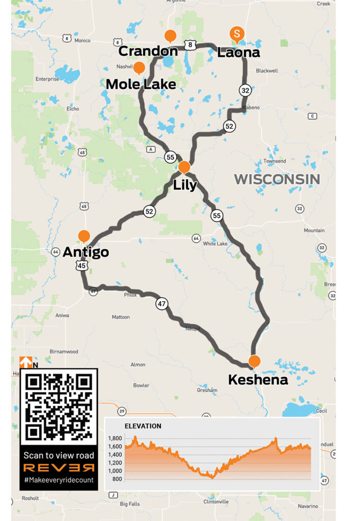 Wolf River Run route map