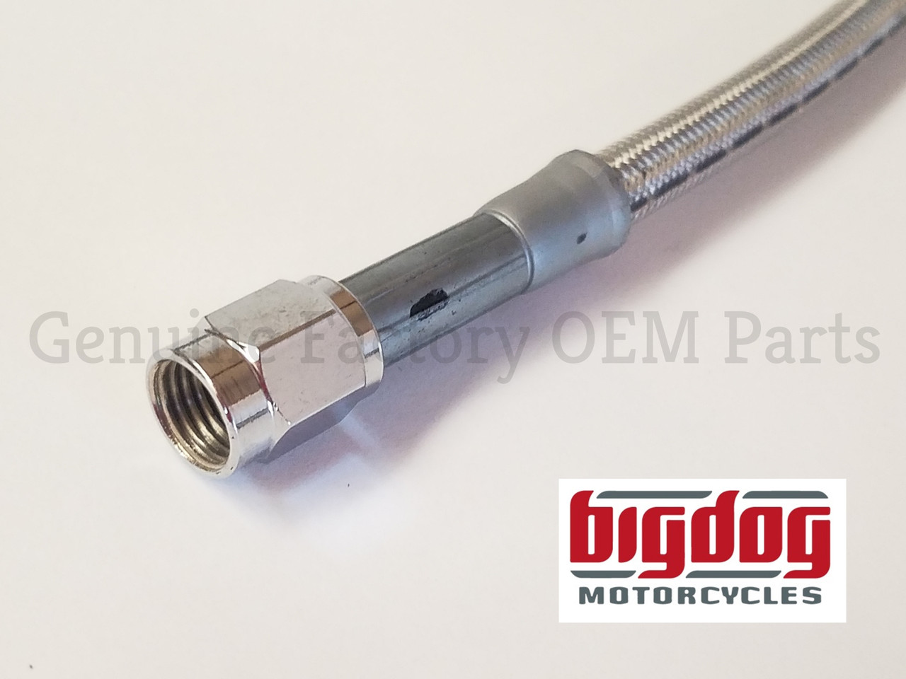 OEM STEEL BRAIDED FRONT BRAKE LINE for BigDog Motorcycles 2004-present