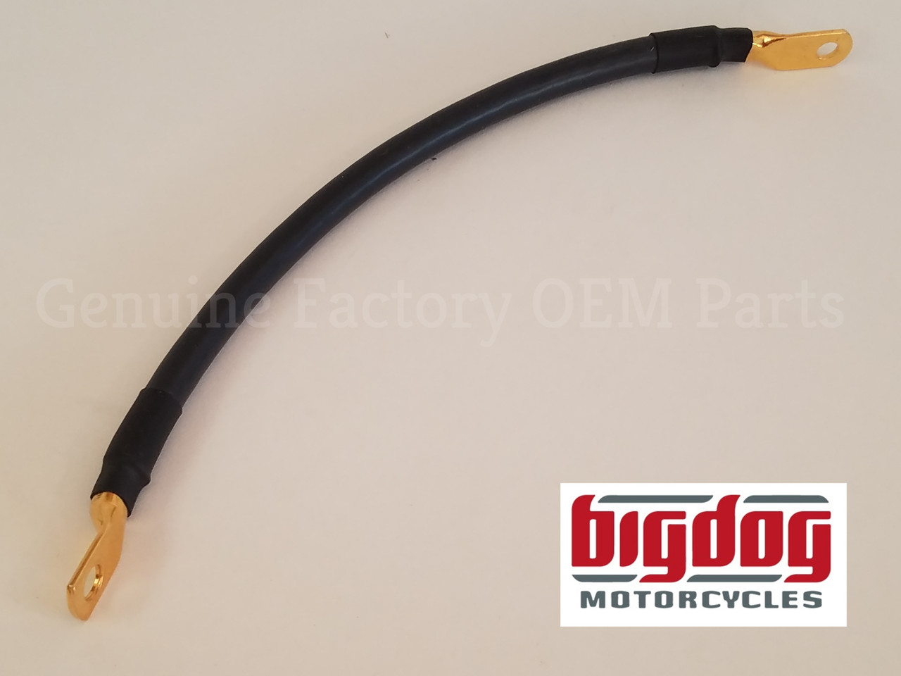 OEM Gold Plated Negative 11 Inch Battery Cable for Big Dog Motorcycles