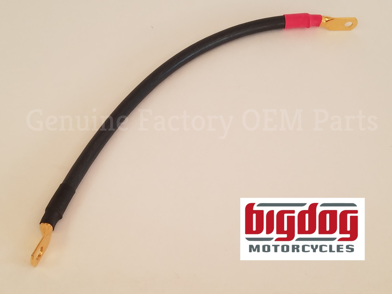 Big Dog Motorcycles Part - 13" Gold Plated Positive battery cable for K9 and Mastiff