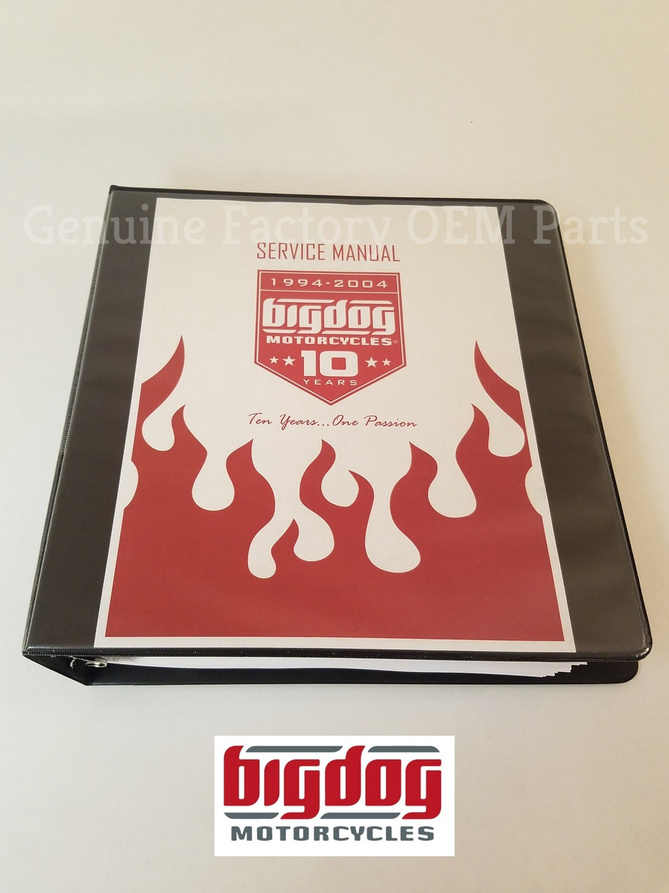 Big Dog Motorcycles shop service manual 1999, 2000, 2001, 2002, 2003, 2004
