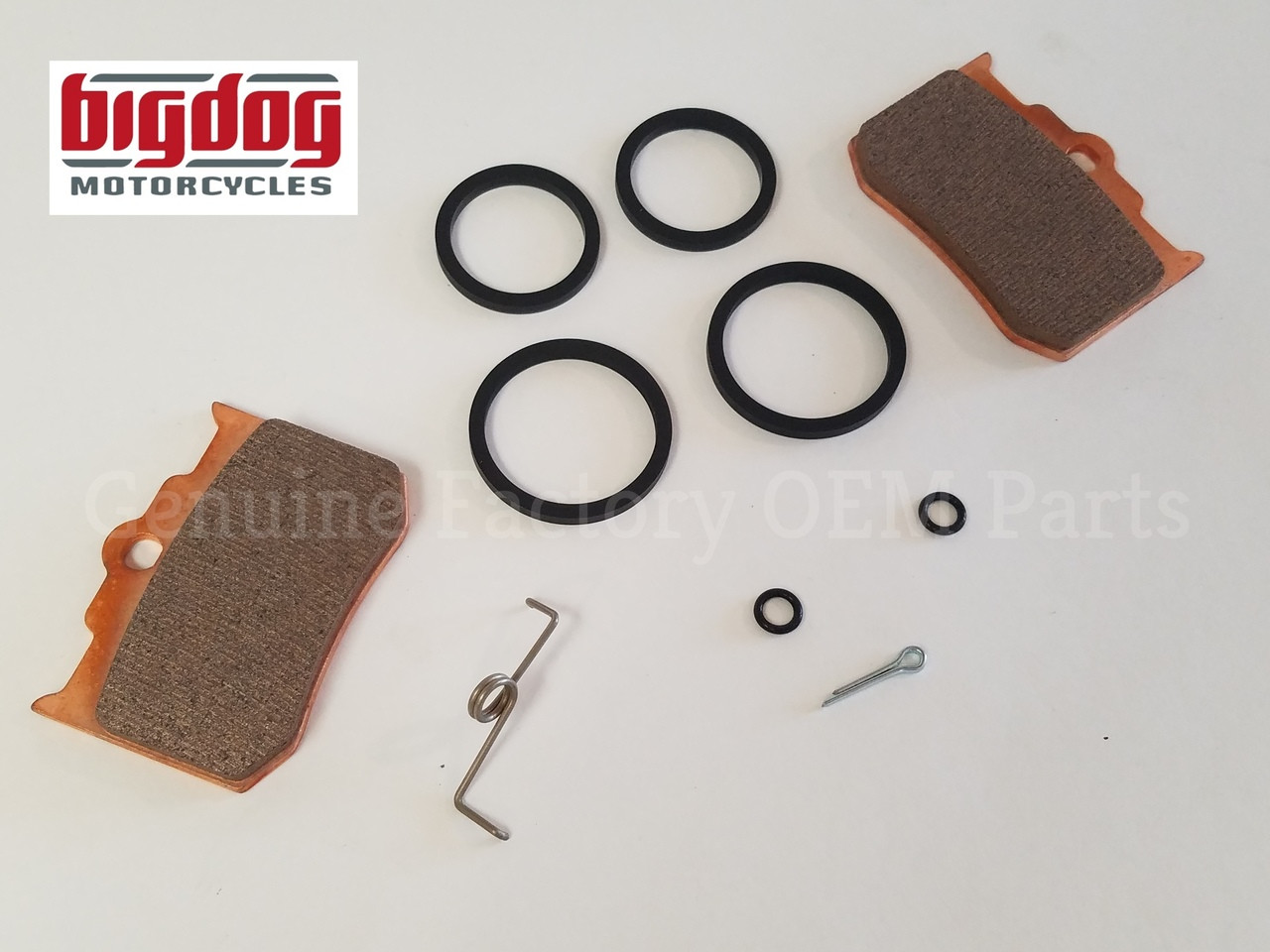 Front Caliper Rebuild Master Kit with Pads for Big Dog Motorcycles (2004–11)