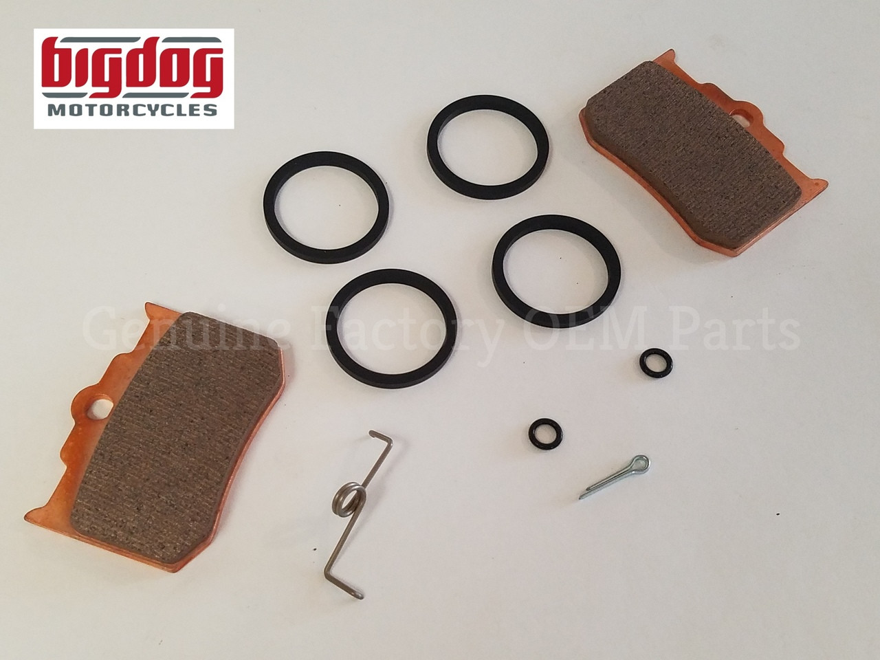 Front and Rear Caliper Rebuild Master Kit with Pads for Big Dog Motorcycles (1999–2011)