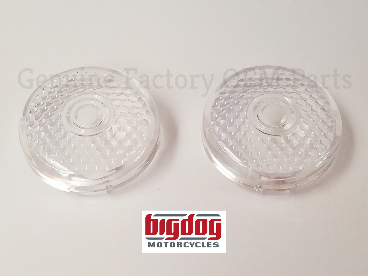 clear honeycomb turn signal lenses for Big Dog Motorcycles