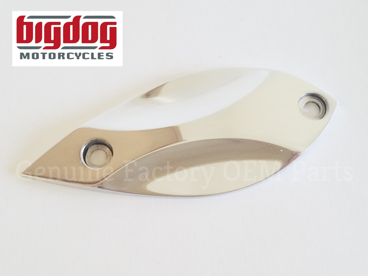 OEM Big Dog Parts - polished axle cover